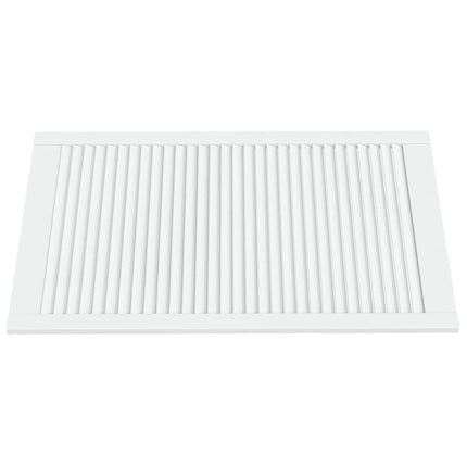 skabslåger 2 stk. 99,3x59,4 cm lameldesign massivt fyr hvid