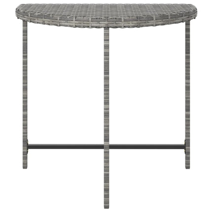 havebord 80x50x75 cm polyrattan grå