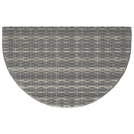 havebord 80x50x75 cm polyrattan grå