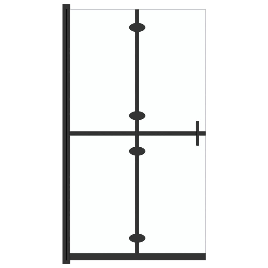 foldbar brusevæg 90x190 cm transparent sikkerhedsglas