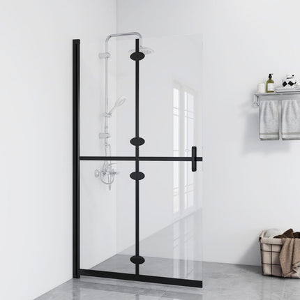 foldbar brusevæg 90x190 cm transparent sikkerhedsglas