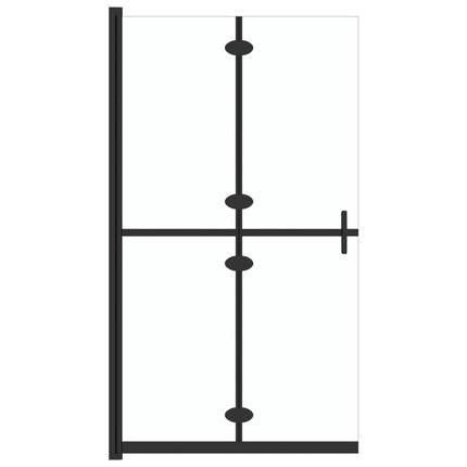foldbar brusevæg 100x190 cm transparent sikkerhedsglas