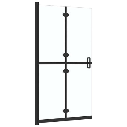 foldbar brusevæg 100x190 cm transparent sikkerhedsglas