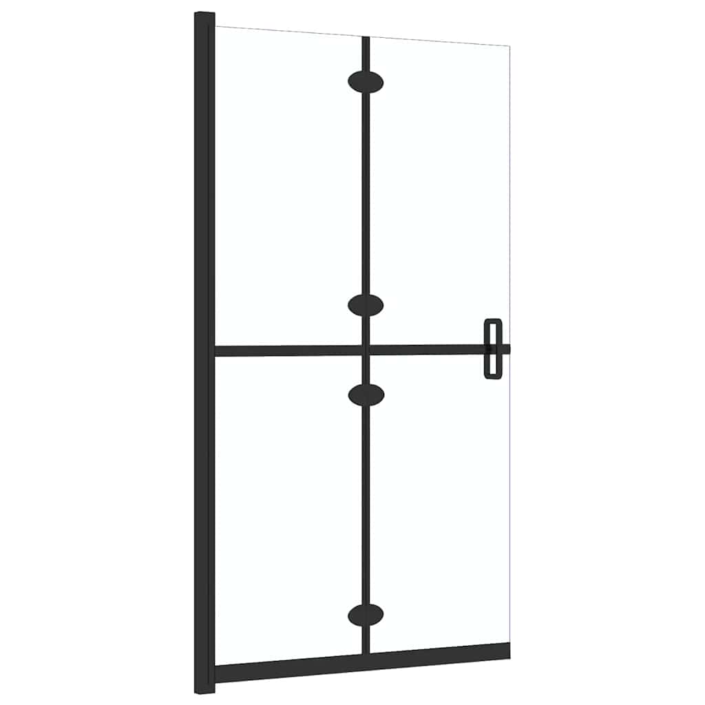 foldbar brusevæg 100x190 cm transparent sikkerhedsglas