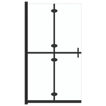 foldbar brusevæg 110x190 cm transparent sikkerhedsglas