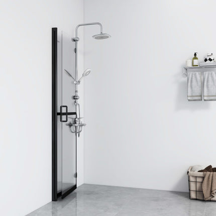 foldbar brusevæg 110x190 cm transparent sikkerhedsglas