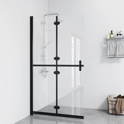 foldbar brusevæg 120x190 cm transparent sikkerhedsglas
