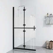 foldbar brusevæg 80x190 cm halvt matteret sikkerhedsglas