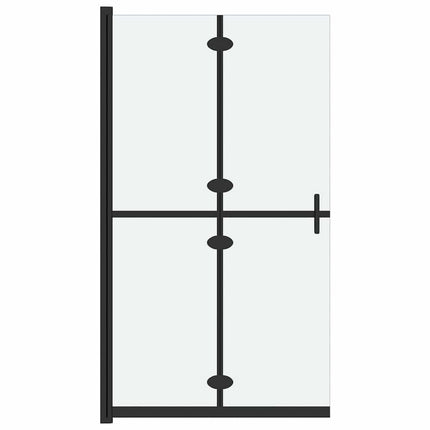 foldbar brusevæg 70x190 cm matteret sikkerhedsglas