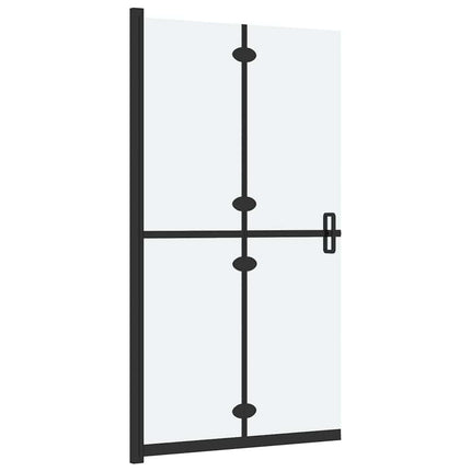 foldbar brusevæg 70x190 cm matteret sikkerhedsglas