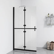 foldbar brusevæg 70x190 cm matteret sikkerhedsglas
