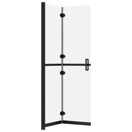 foldbar brusevæg 110x190 cm matteret sikkerhedsglas