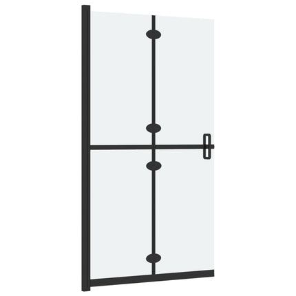 foldbar brusevæg 120x190 cm matteret sikkerhedsglas