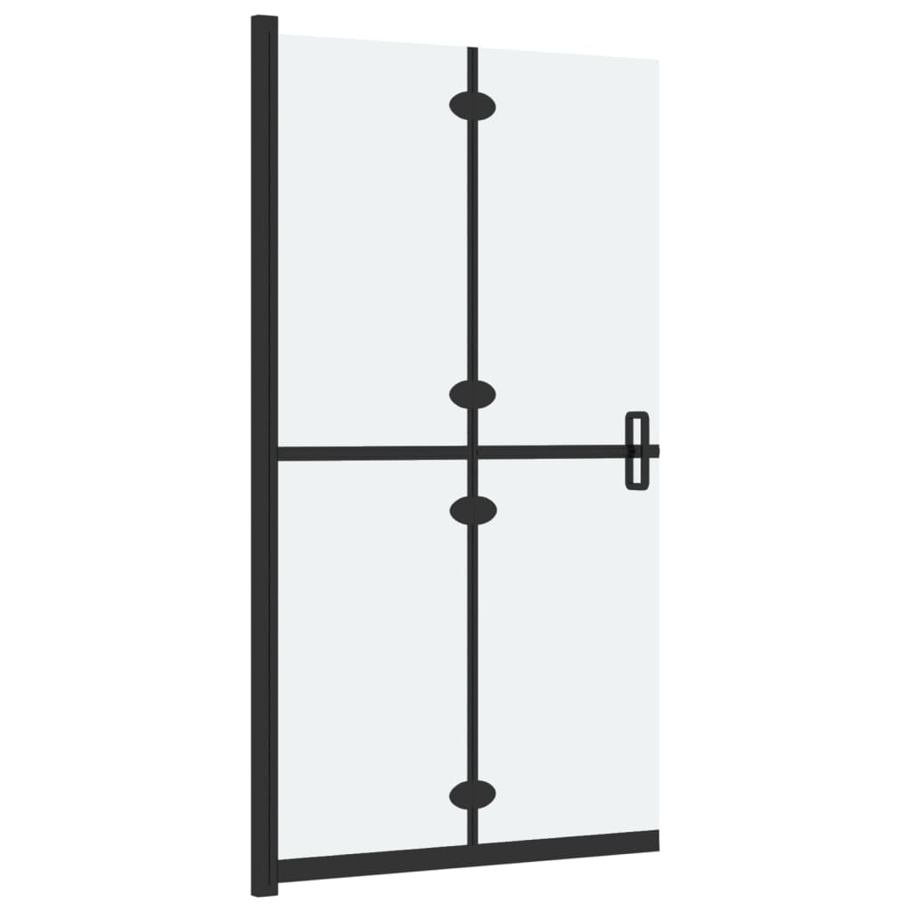 foldbar brusevæg 120x190 cm matteret sikkerhedsglas