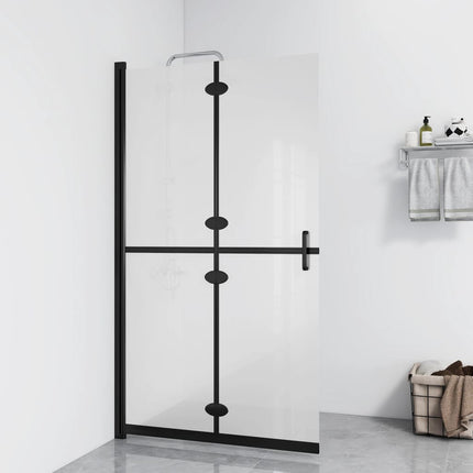 foldbar brusevæg 120x190 cm matteret sikkerhedsglas