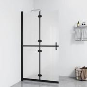 foldbar brusevæg 120x190 cm matteret sikkerhedsglas