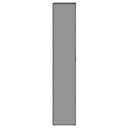 skoskab 60x30x166 stof grå