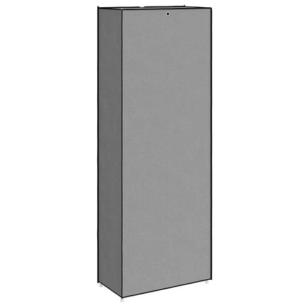 skoskab 60x30x166 stof grå