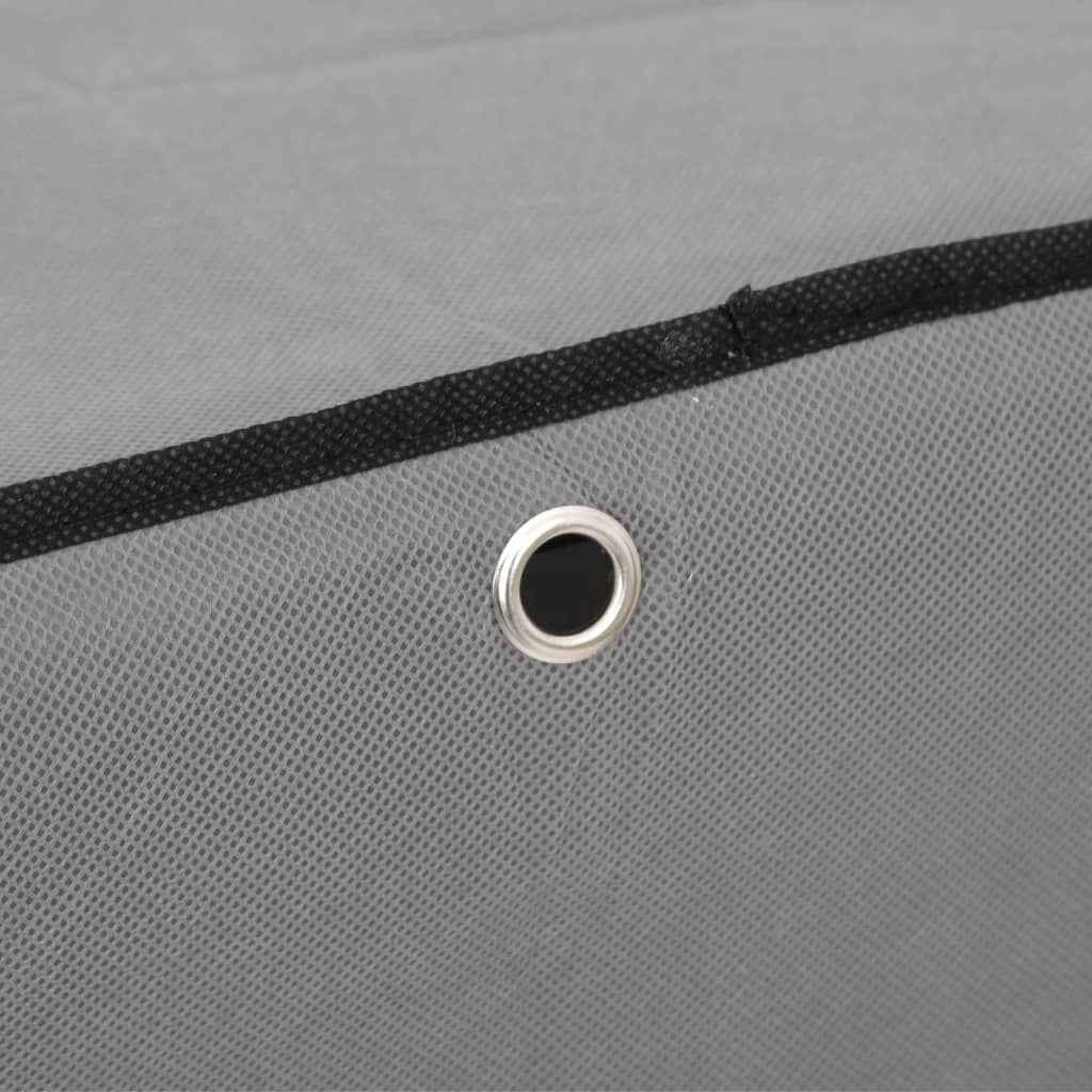 skoskab 60x30x166 stof grå