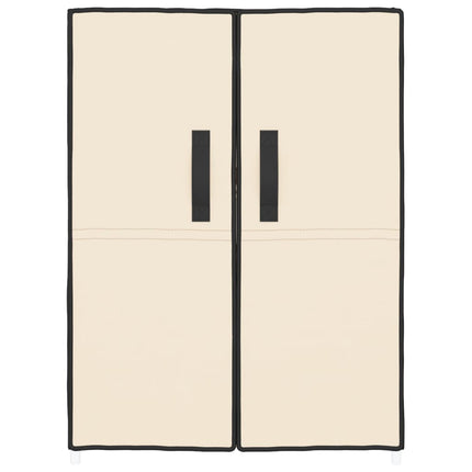 skoskab 60x28x90 stof cremefarvet