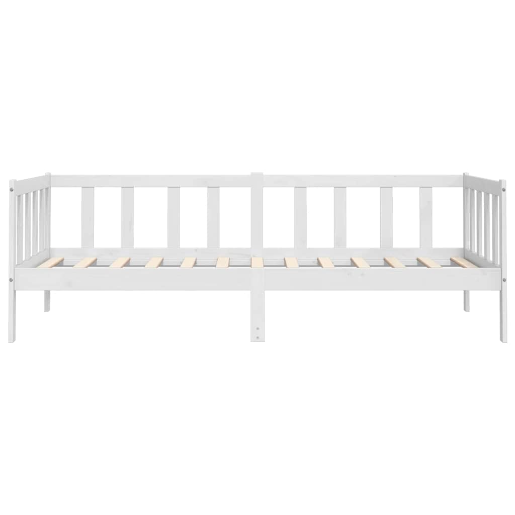 daybed 90x200 cm massivt fyrretræ hvid