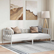 daybed 90x200 cm massivt fyrretræ hvid