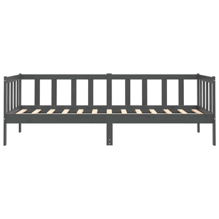 daybed 90x200 cm massivt fyrretræ grå