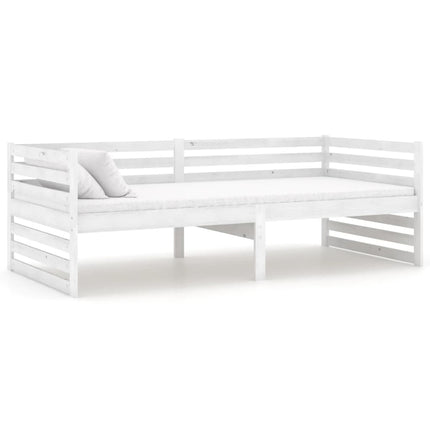 daybed 90x200 cm massivt fyrretræ hvid