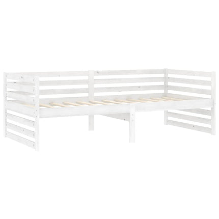 daybed 90x200 cm massivt fyrretræ hvid
