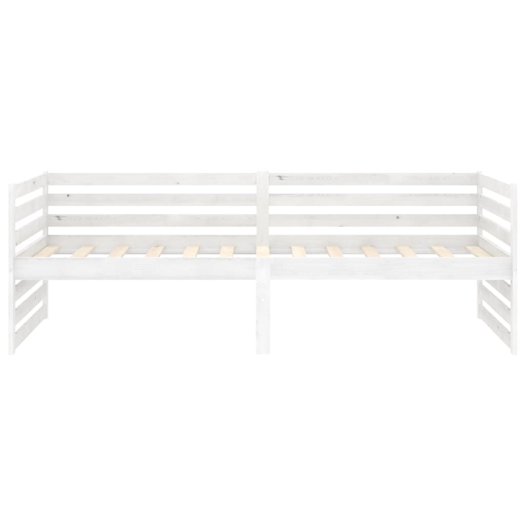 daybed 90x200 cm massivt fyrretræ hvid