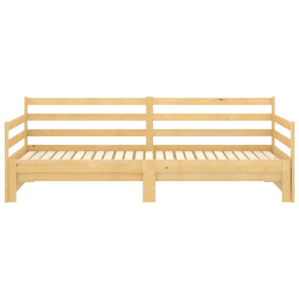 daybed med udtræk 2x(90x200) cm massivt fyrretræ