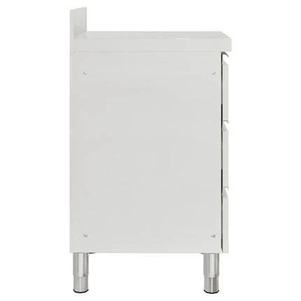 kommercielle køkkenskabe med 3 skuffer 2 stk. 50x60x96 cm