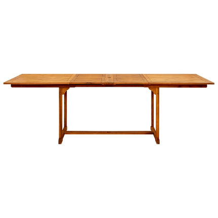 havebord (160-240)x100x75 cm massivt akacietræ