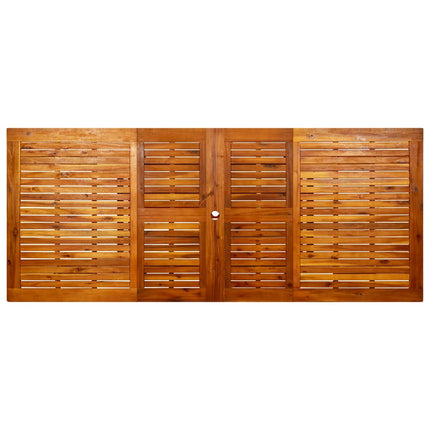 havebord (160-240)x100x75 cm massivt akacietræ