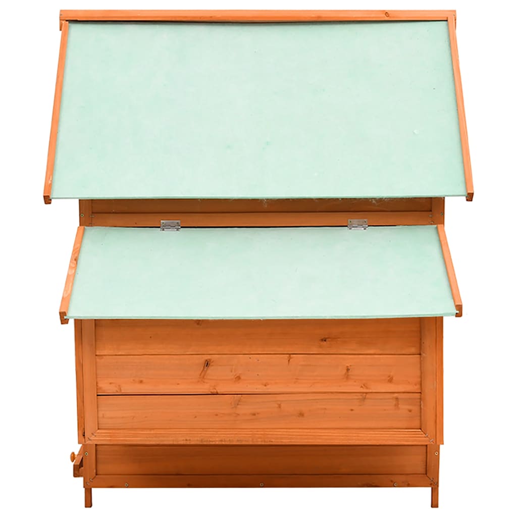 hønsehus 150x96x110 cm massivt grantræ