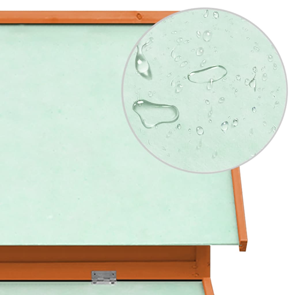 hønsehus 150x96x110 cm massivt grantræ