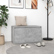 entrébænk 80x40x45 cm konstrueret træ betongrå