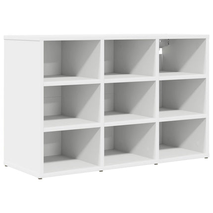 Sko skab med hylde Hvid 77,5 x 30 x 51 cm Konstrueret træ