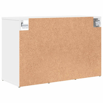 Sko skab med hylde Hvid 77,5 x 30 x 51 cm Konstrueret træ