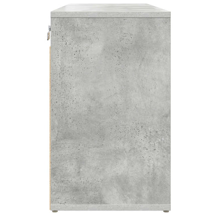 Sko skab med hylde Betongrå 77,5 x 30 x 51 cm Konstrueret træ