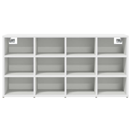 Sko skab med hylde Hvid 103 x 30 x 51 cm Konstrueret træ