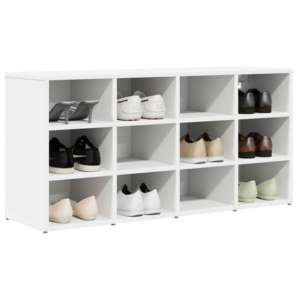 Sko skab med hylde Hvid 103 x 30 x 51 cm Konstrueret træ