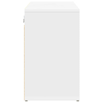 Sko skab med hylde Hvid 103 x 30 x 51 cm Konstrueret træ