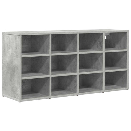 Sko skab med hylde Betongrå 103 x 30 x 51 cm Konstrueret træ