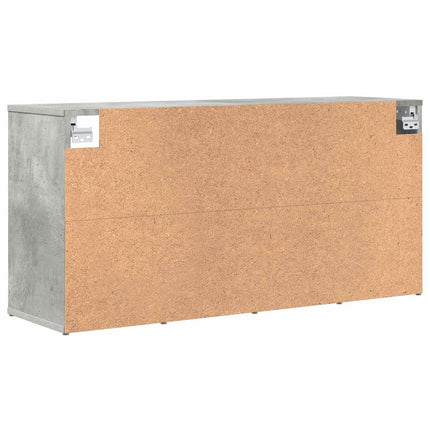 Sko skab med hylde Betongrå 103 x 30 x 51 cm Konstrueret træ