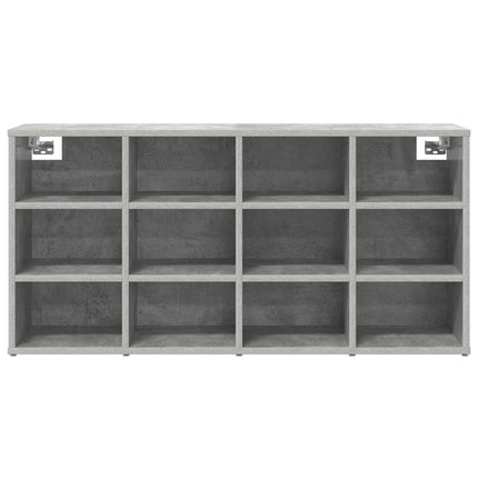 Sko skab med hylde Betongrå 103 x 30 x 51 cm Konstrueret træ