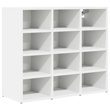 Sko skab med hylde Hvid 77,5 x 30 x 67 cm Konstrueret træ