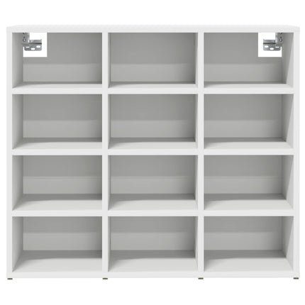 Sko skab med hylde Hvid 77,5 x 30 x 67 cm Konstrueret træ