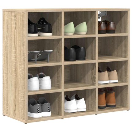 Sko skab med hylde Sonoma eg 77,5 x 30 x 67 cm Konstrueret træ
