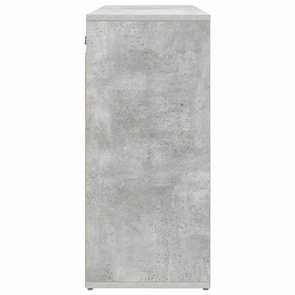 Sko skab med hylde Betongrå 77,5 x 30 x 67 cm Konstrueret træ